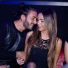 EXCLU - Nabilla Benattia et son compagnon Thomas Vergara, fous d'amour, font la fête au Nice Club de Dour en Belgique, le 8 novembre 2013.