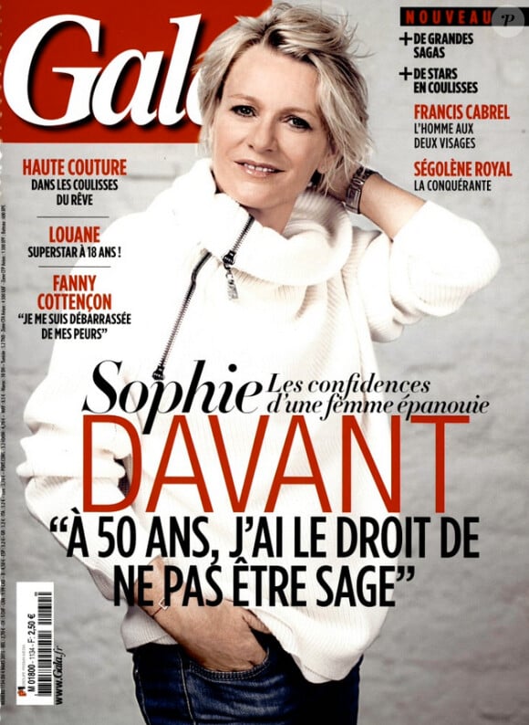 Sophie Davant en couverture de Gala, le 4 mars 2015