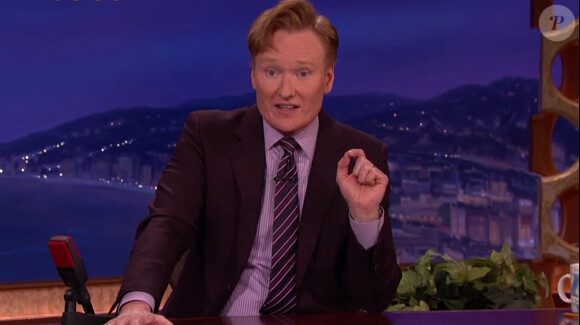 Conan O'Brien dans son talk-show sur TBS, le mardi 3 mars 2015.