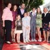 Chris O'Donnell, sa femme Caroline Fentress et leurs 5 enfants - Chris O' Donnell reçoit une étoile sur le Walk of Fame à Hollywood - Los Angeles le 3 mars 2015