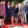 Chris O'Donnell avec sa mère, ses frères et soeurs - Chris O' Donnell reçoit une étoile sur le Walk of Fame à Hollywood - Los Angeles le 3 mars 2015