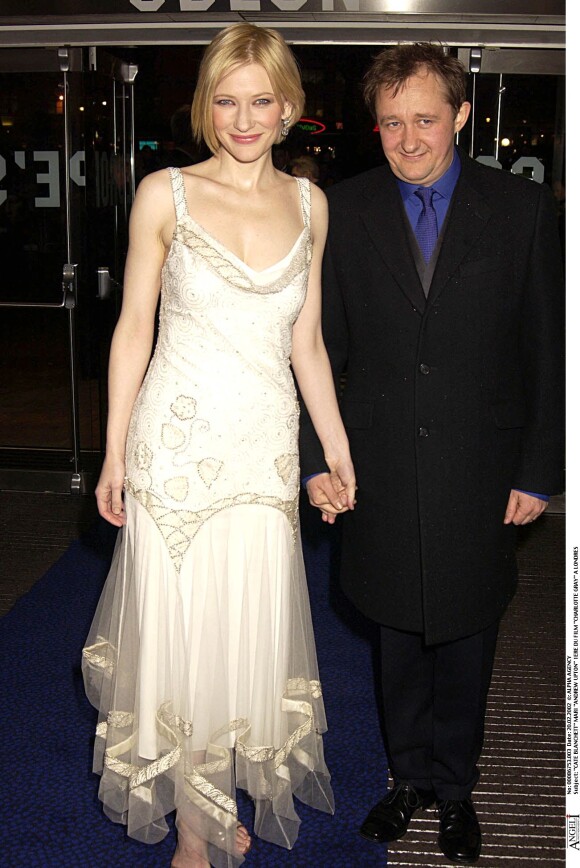 Cate Blanchett et Andrew Upton à Londres en février 2002.