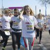 Natalia Vodianova a participé au " Semi-Marathon de Paris 2015 " à Paris, le 8 mars 2015.