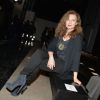 Valérie Trierweiler assiste au défilé Paul & Joe automne-hiver 2015-2016 au Palais de Tokyo. Paris, le 10 mars 2015.
