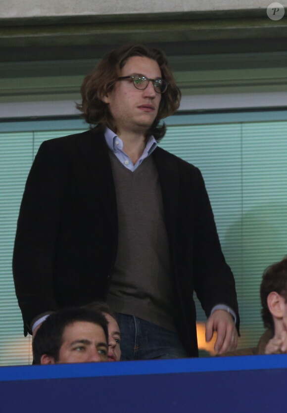 Jean Sarkozy lors du match de Ligue des Champions entre Chelsea et le PSG à Stamford Bridge à Londres, le 11 mars 2015