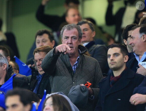 Jeremy Clarkson lors du match de Ligue des Champions entre Chelsea et le PSG à Stamford Bridge à Londres, le 11 mars 2015