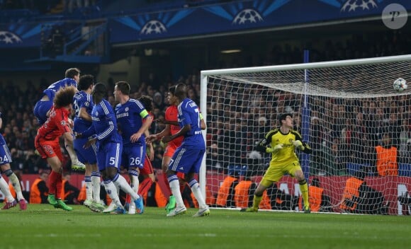 David Luiz  lors du huitième de finale entre Chelsea et le PSG, le 11 mars 2015 à Londres