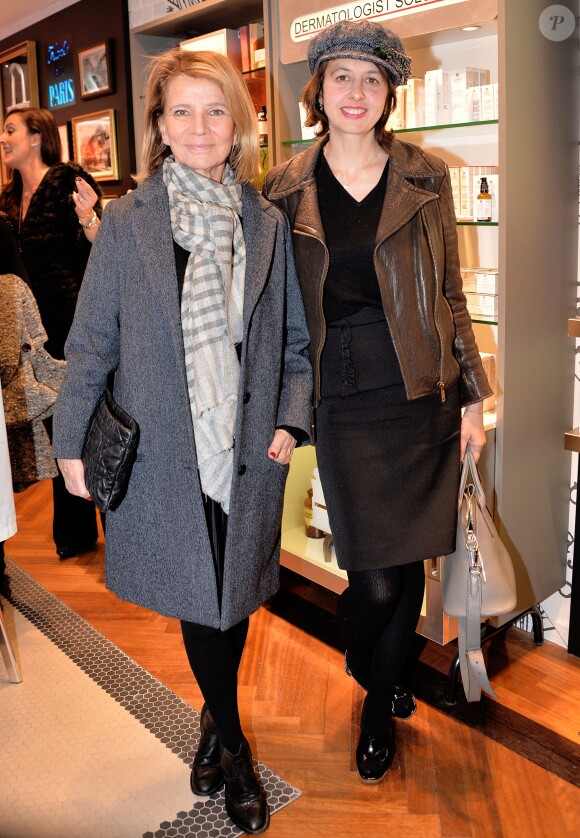 Nicole Garcia et Valérie Bonneton - Soirée de réouverture de la boutique Kiehl's rue des Francs Bourgeois à Paris le 12 mars 2015