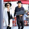 Exclusif - Ashlee Simpson enceinte et son mari Evan Ross font du shopping le jour de la Saint-Valentin à Beverly Hills, le 14 février 2015.  