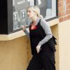 Exclusive - Ashlee Simpson enceinte se rend à sa salle de gym, le 27 février 2015 