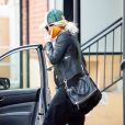 Exclusive - Ashlee Simpson enceinte quitte sa salle de gym, le 23 f&eacute;vrier 2015&nbsp; 