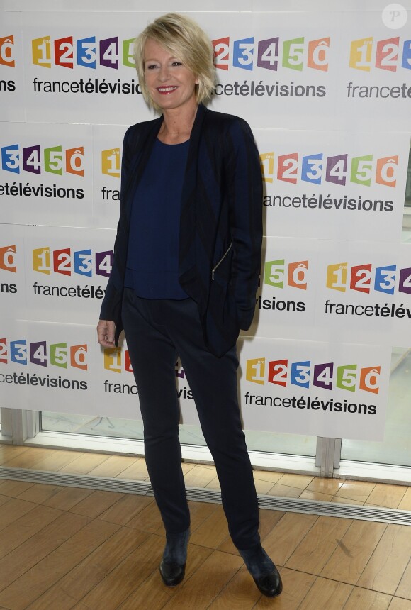 Sophie Davant à la conférence de presse pour le Téléthon à France Télévisions à Paris, le 4 novembre 2014.