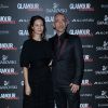 Eros Ramazzotti et sa femme Marica Pellegrinelli - Soirée des "Glamour Awards" à Milan en Italie le 11 décembre 2014.