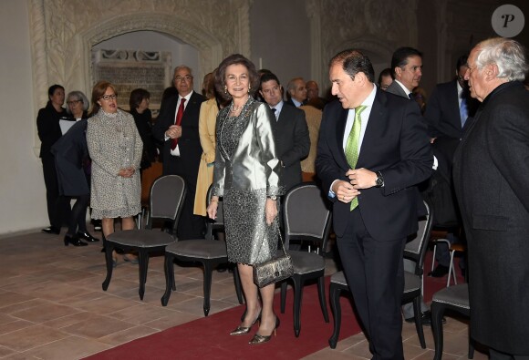 La reine Sofia d'Espagne assiste à un concert de musique de chambre à Madrid, le 13 mars 2015