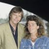 Pierre Bachelet et Florence Arthaud à Paris, en septembre 1990. Deux mois plus tars, la navigatrice remportait la Route du Rhum.