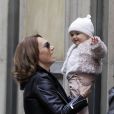  Tamara Ecclestone, Jay Rutland et leur fille Sophia dans les rues de Milan, le 9 mars 2015 