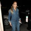Jennifer Lopez à la sortie du restaurant Craig à West Hollywood, le 12 mars 2015 