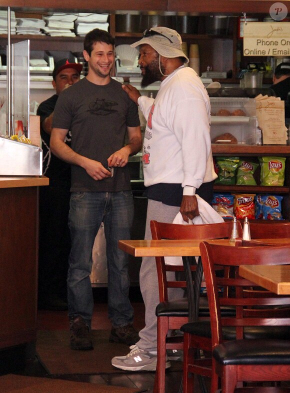 Mister T, de son vrai nom Laurence Tureaud, est allé déjeuner au restaurant "Judi" à Beverly Hills, Le 21 février 2014 