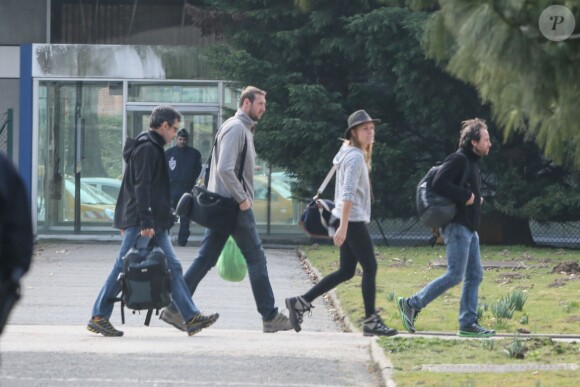 Philippe Candeloro de retour à Paris le 14 mars 2015 après le drame de Dropped en Argentine.