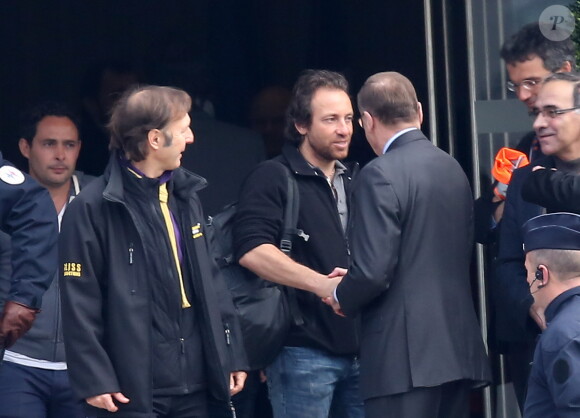 Philippe Candeloro de retour à Paris le 14 mars 2015 après le drame de Dropped en Argentine.