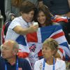 Louis Tomlinson et Eleanor Calder à Londres, lors des Jeux Olympiques, en août 2012.