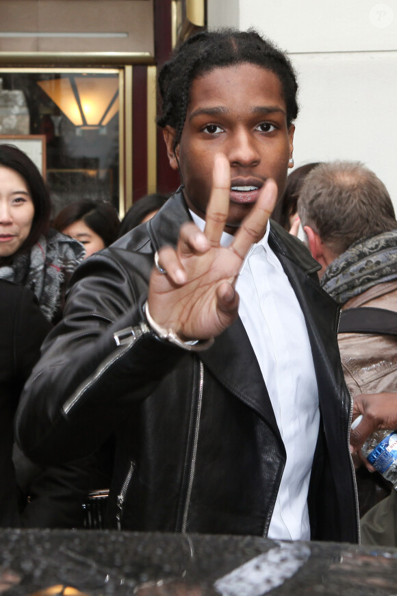 A$AP Rocky à Paris, le 20 janvier 2014.