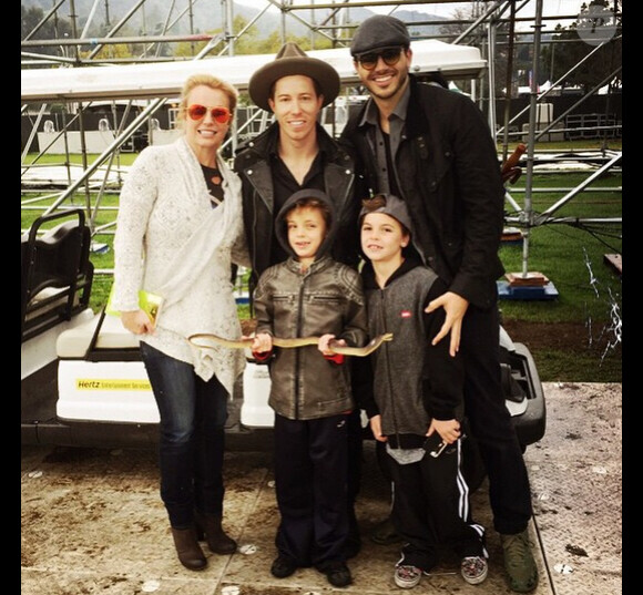 Britney Spears en famille, sur Instagram le 23 février 2015