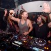 David Guetta et Mr. Brainwash au Liv. Miami, le 5 décembre 2014.