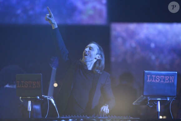 David Guetta aux 30e Victoires de la Musique au Zénith de Paris, le 13 février 2015.
