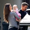Jeremy Renner avec Sonni Pacheco et sa fille Ava Berlin Renner à Los Angeles, Cle 19 septembre 2013.