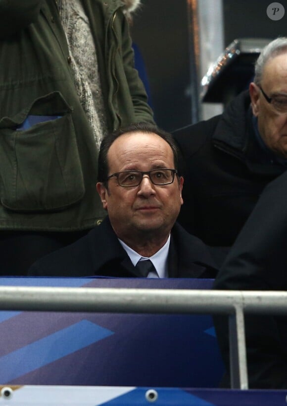 François Hollande - People au match amical France - Brésil au Stade de France à Saint-Denis le 26 mars 2015.