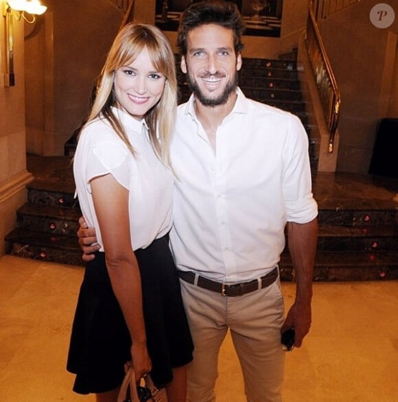 Alba Carrillo et son futur mari, le tennisman Feliciano Lopez - 2014