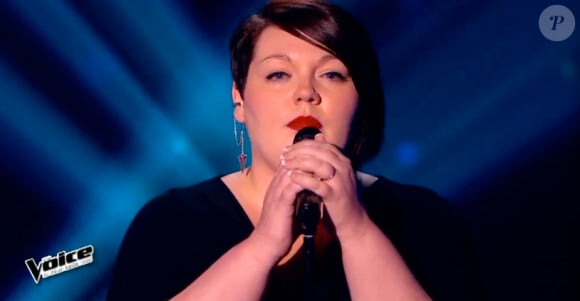 Mathilde dans The Voice 4, sur TF1, le samedi 31 janvier 2015