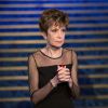Exclusif - Catherine Laborde dans La Télé Chante Pour le Sidaction au théâtre des Folies Bergère à Paris, le 11 mars 2015.
