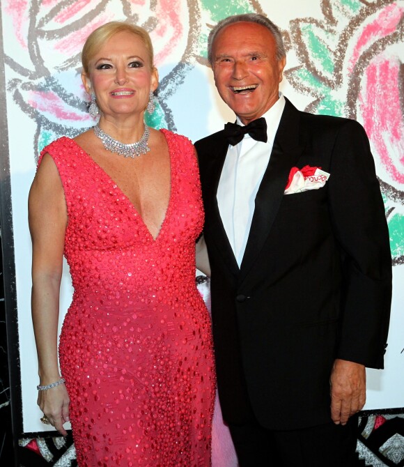 La marquise Roberta Gilardi Sestito et Donato Sestito lors du Bal de la Rose qui se tenait au Sporting de Monte-Carlo à Monaco le 28 mars 2015