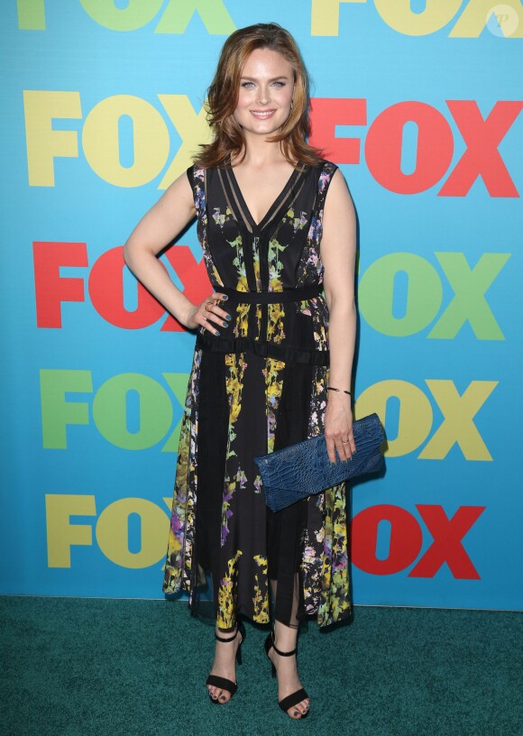 Emily Deschanel à la soirée organisée par la Fox pour présenter ses principaux nouveaux programmes à New York, le 12 mai 2014. 