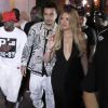 Semi-Exclusif - Khloe Kardashian et French Montana vont faire la fête au Dream Nightclub avec P.Diddy (Sean Combs) à Miami, le 29 mars 2015.