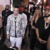 Semi-Exclusif - Khloe Kardashian et French Montana vont faire la fête au Dream Nightclub avec P.Diddy (Sean Combs) à Miami, le 29 mars 2015. 
