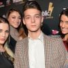 Kelly Vedovelli, Ludivine Sagna, Rachel Legrain-Trapani et Léonard Trierweiler - Soirée "Public Buzz Awards 2015" au Showcase à Paris le 1er avril 2015.