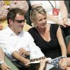 Pierre Sled et Sophie Davant à Roland-Garros en 2007.