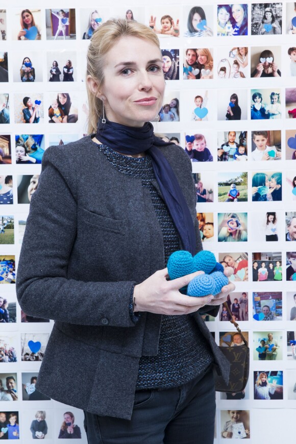 Anne-Charlotte Pontabry - Vernissage de l'exposition "Human Heart" pour l'association Ninoo à l'espace Beaurepaire à Paris, le 2 avril 2015.