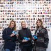 Anne-Charlotte Pontabry, Vanessa Pinoncely et Alexandra Rosenfeld - Vernissage de l'exposition "Human Heart" pour l'association Ninoo à l'espace Beaurepaire à Paris, le 2 avril 2015.