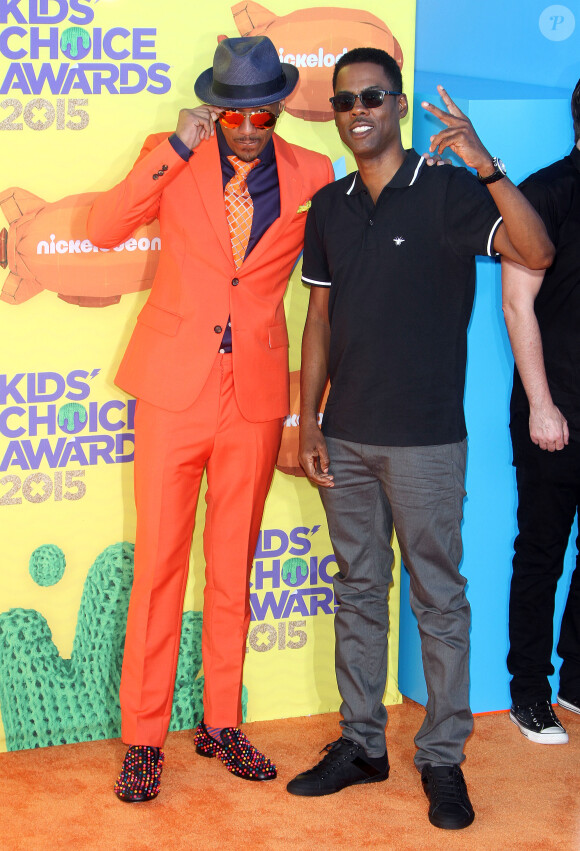 Chris Rock et Nick Cannon à la soirée "Nickelodeon's 28th Annual Kids' Choice Awards" à Inglewood, le 28 mars 2015  