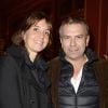 Philippe Torreton et sa femme Elsa Boublil - Backstage de la 150e représentation de la pièce "Je préfère qu'on reste amis" au Théâtre Antoine à Paris le 5 novembre 2014.