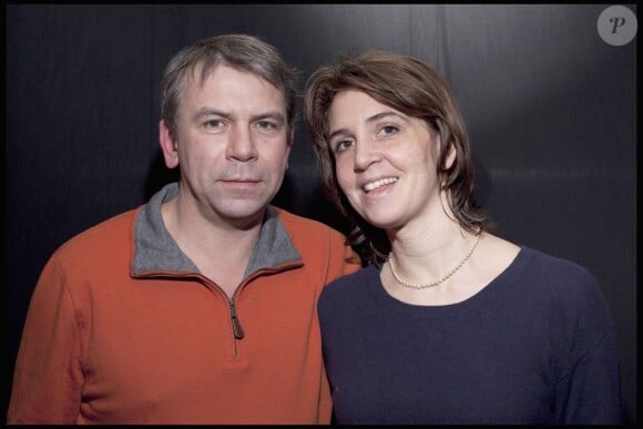 Philippe Torreton et sa femme au Festival de l'Alpe d'Huez, le 26 janvier 2010