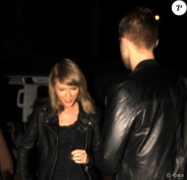 Taylor Swift et Calvin Harris sortent du club Troubadour à West Hollywood en se tenant la main. Le 2 avril 2015