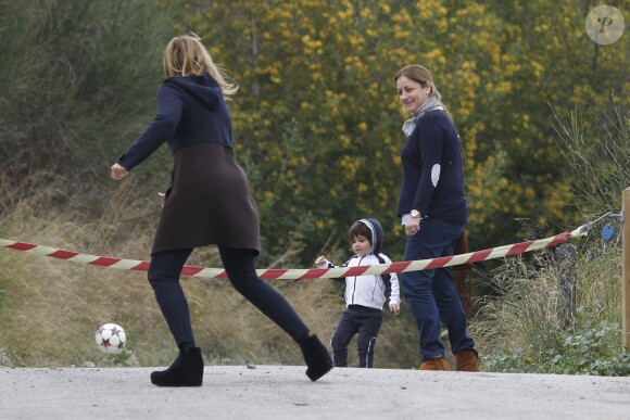 Milan Piqué, le fils de la chanteuse Shakira et de Gerard Piqué, commence déjà à jouer au football à Barcelone, le 3 avril 2005.