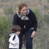Milan Piqué, le fils de la chanteuse Shakira et de Gerard Piqué, commence déjà à jouer au foot à Barcelone, le 3 avril 2005.
