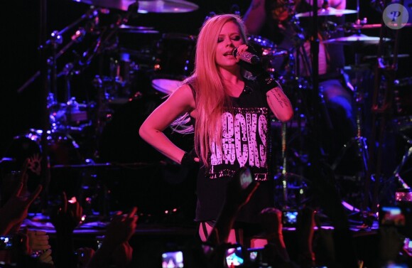 La chanteuse canadienne Avril Lavigne en concert au Citibank Hall de Sao Paulo le 29 avril 2014