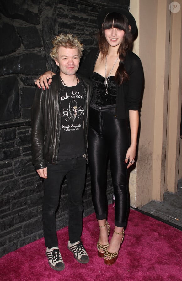 Deryck Whibley et Ariana Cooper pour le lancement de la nouvelle collection de vêtements de son ex Avril Lavigne, au Viper Room, le 13 mars 2012 à Hollywood  
